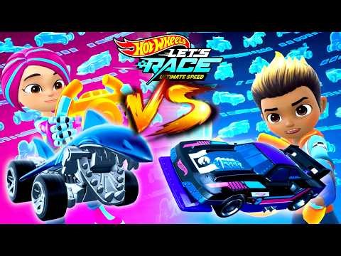 Hot Wheels Let´s Race Ultimate Speed – Brights with Shark Bite VS Coop with GT Scorcher