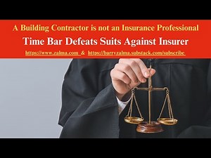 A Building Contractor is not an Insurance Professional