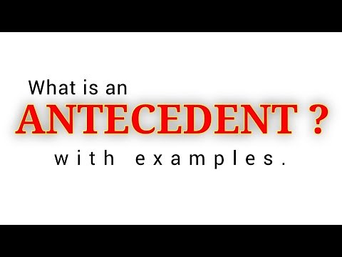 Antecedent📚 | What is an Antecedent? | Definition of Antecedent with examples📖