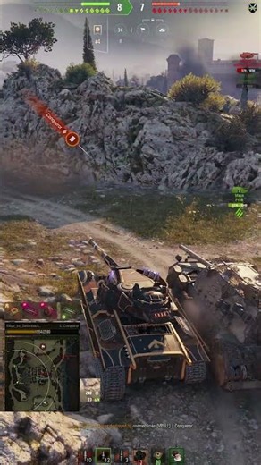 Super Conqueror Video Ultra HD 4K🔝 8373 DMG 5020 Blocked Carry | World of Tanks ✔️ #Shorts 3