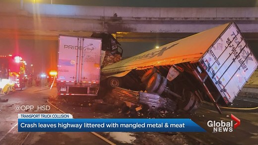 Crash shuts down portion of Highway 401 near Allen Road for 14 hours