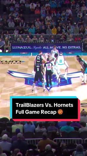 Quick rewind. Full recap. Here’s everything from tonight’s @Trail Blazers vs. @Charlotte Hornets matchup ⏪ 🏀 #NBA #basketball #CharlotteHornets #PortlandTrailBlazers