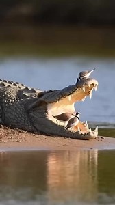 Nature's Dentist: The Crocodile and Bird Cleaning Symbiosis 🐊 We explore the fascinating relationship between crocodiles and small birds. We discuss how crocodiles hold their mouths open and remain completely still while birds step inside to clean food from between their teeth. Both animals benefit from this arrangement - the birds get a meal while the crocodile avoids infection. It's a remarkable example of symbiosis in nature. #animals #naturelovers #nature | Rare Viral Facts