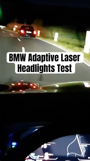 Adaptive Laser Headlights Test BMW 530i #pov #bmw #g31