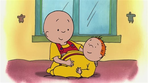 Caillou S01:E05 - Big Brother Caillou // Caillou's Hiding Place // Caillou's Rainy Day // Caillou Rakes the Leaves // Caillou's Getting Older