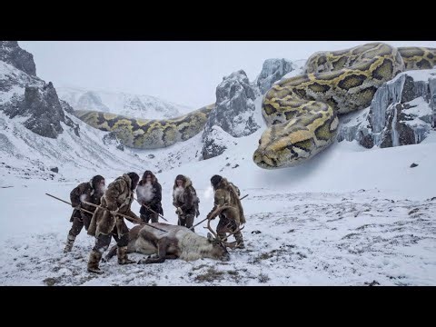 Prehistoric Humans vs Titanoboa 🐍 | No Escape 🔥💀