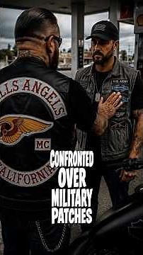 Hells Angels Confront Veteran Over Military Patches 👀🏍️