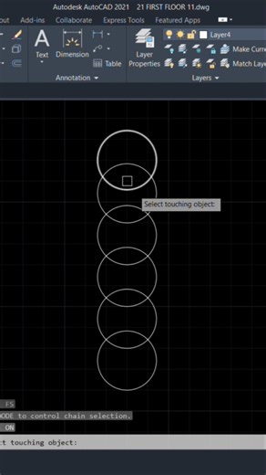 Chain Selection = AutoCAD Ka hidden tricks 🔥 #shots #autocadtutorials #chainselection #ytshorts