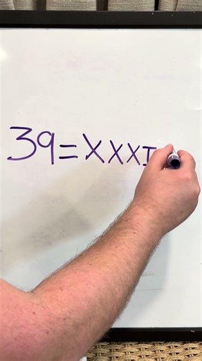 How to Write 39 in Roman Numerals