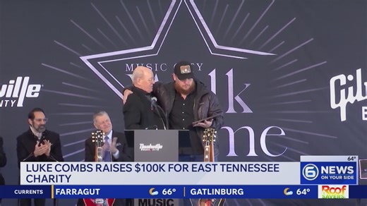 Luke Combs raises $100,000 for East Tennessee children’s charity