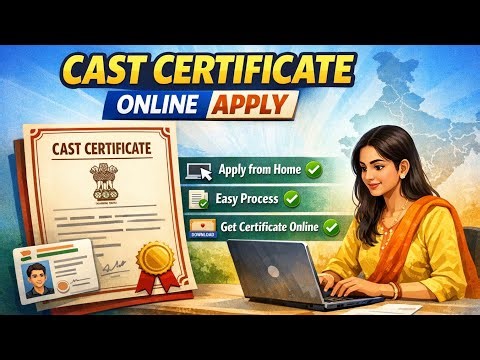 घर बैठे Caste Certificate Online Apply करें | Caste Certificate Online Apply Kaise Kare? | 2026