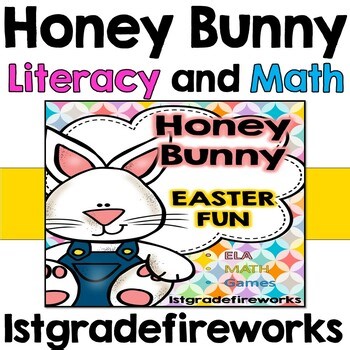Honey Bunny’s Easter Fun|Spring/Easter Math & Literacy Activities for Grades 1-2