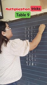 112K views · 770 reactions | Multiplication tricks Table 9 #math #education | Teacher Anne | Facebook