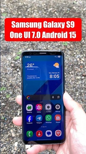 Samsung Galaxy S9 One UI 7.0 Android 15 🤩 #Shorts #OneUI7 #Android15 #NobleROM