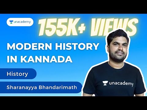 Modern History in Kannada | KPSC/ PSI/ PDO/ FDA/ SDA/ KAS | Sharanayya Bhandarimath | Unacademy
