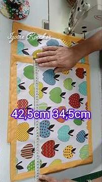 Step-by-step tutorial on the channel: American-style tablecloth with mitered corner.