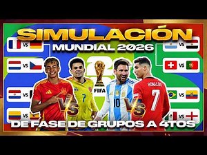 Simulación Copa del Mundo 2026 | Fase de Grupos a Cuartos de Final 🏆🐙