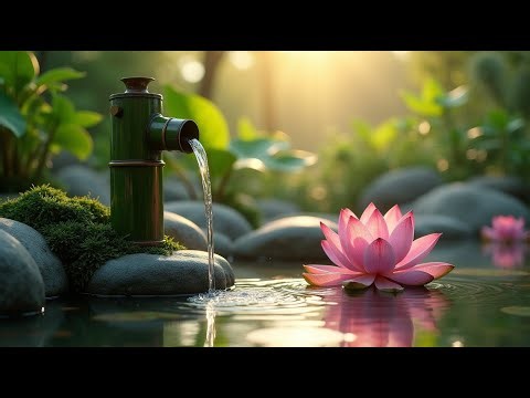 Calm Night Sleep 💧 Bamboo Water Dripping ASMR for Relaxation
