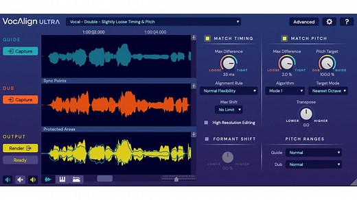 Synchro Arts’ VocAlign Ultra plugin promises a better way to align the timing and pitch of your vocals