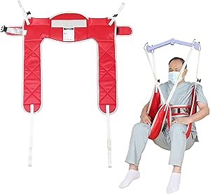 Patient Lift Sling - Medical Patient Lifts Sling Without Head Support for Elderly/Disabled/Handicap Bath or Toileting,500 lbs SWL (Large, Without Head Support)