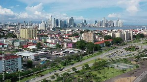 aerial view of the city panama