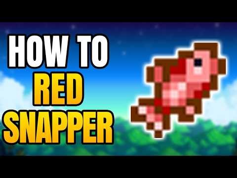 Stardew Valley – How To Catch Red Snapper Fish | Where To Find Red Snapper Easily