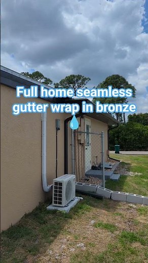 Full home seamless gutter system install!💧 #seamlessgutter #guttermaintenance #gutterinstall