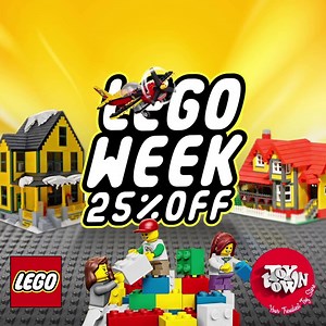 It's LEGO Week! Visit any of our branches this week to benefit from a crazy 25% discount on all Lego collections in-store! #ToyTown #LEGO #LEGOWeek | TTL