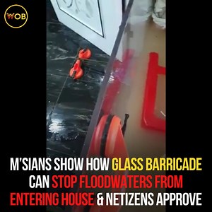 36K views · 977 reactions | Netizens have since endorsed this method, adding that certain foreign countries implement this on a bigger scale Full article: https://worldofbuzz.com/msians-show-how-glass-barricade-can-stop-floodwaters-from-entering-house/ | WORLD OF BUZZ | Facebook