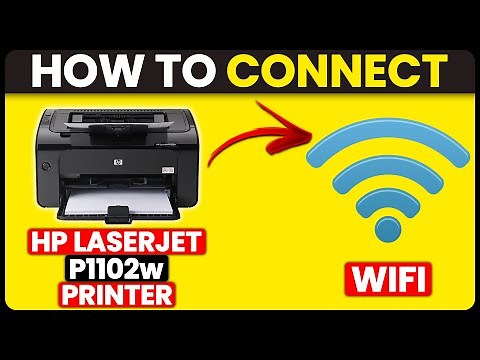 How To Connect HP LaserJet P1102W Printer To Wifi (How To Set Up Wifi On HP LaserJet P1102W Printer)