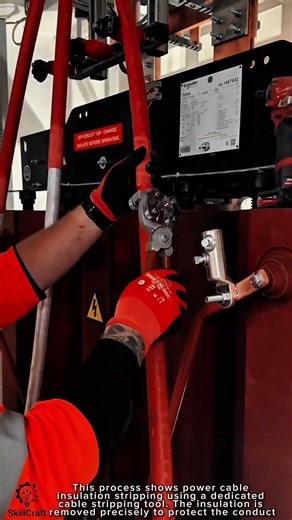 Power Cable Insulation Stripping Work Tool for Medium Voltage Installation #worktool