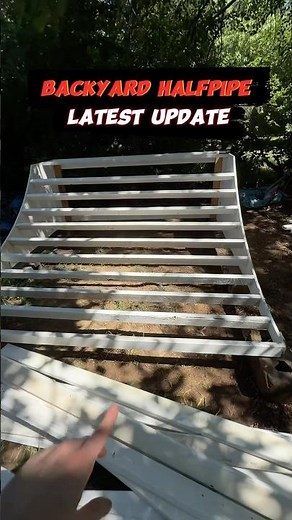 Building a backyard halfpipe