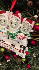 Llama Family of 2,3,4,5,6 Ornament - Personalized Ornaments - With Pets - Free Shipping Eligible - 1st Christmas - Farm Animals - Custom - Etsy