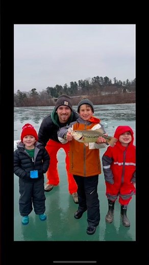 Ice Fishing Surprise: Catching a Massive Bass While Jigging for Panfish in Wisconsin #fishing