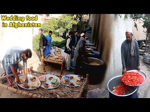 TRADITIONAL WEDDING FOOD AND CEREMONY IN AFGHANISTAN | WALIMA | KABULI PULAO RECIPE FOR 5000 PEOPLE