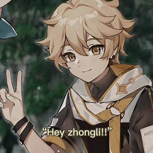 paimon menace😈#genshinimpact #zhongli #diluc #kaeya