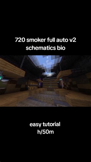 Minecraft Building: 720 Smoker Full Auto V2 Tutorial