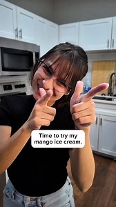 (Part 2) The mango ice cream is finally ready. Now it’s time for reviews. #mangoicecream #tastetesting | ASL & LSM