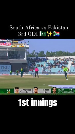 86K views · 2K reactions | Pakistan vs southafrica ist innings highlights✨ 3rd ODI match #Pakistan #vs #southafrican #ODI #seo #fyppppppppppppッ #ICCCricket #fypシ゚viralシfypシ゚viralシalシ #unfrezzmyaccount #facebookvideo | Zeeshan Ahmad | Facebook