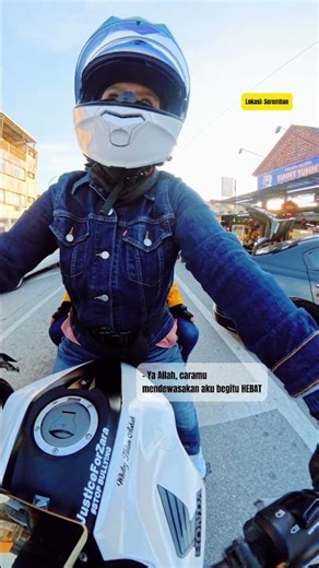 TQ Allah #cb250r #whitehelmet #hebat #seremban #ladybiker