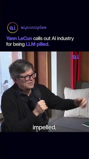 Yann LeCun calls out AI industry for being LLM pilled #llm #siliconvalley #yannlecun