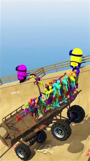 Spider-Man Army Ramp Jump Experiment 🔥 #shorts #stunt #physics