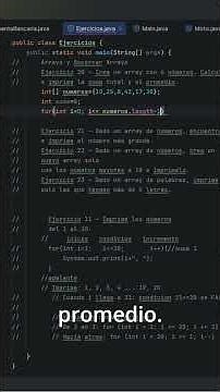 Java Exercises #20 | Sum and average of an array