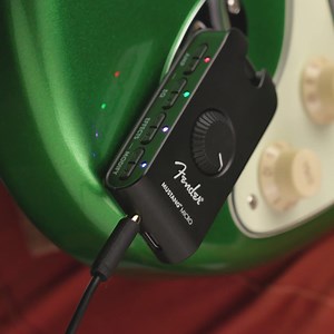 With 12 amp models and 12 effects, Bluetooth streaming, and a powerful on-board DSP, you can experiment with any tone and be ready to go wherever your next practice/play/recording session takes you. | Fender