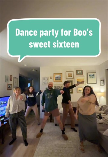 We did a dance for Boo’s sweet sixteenth birthday. Featured in the right corner - Boo the chihuahua is our dog (we’re roommates) #elderlydog #dance #roomates #chihuahuastiktok dc: @sinai_rose (I had so much fun learning the dance I made my roommates learn it and they loved it!)featuring:@Isabel