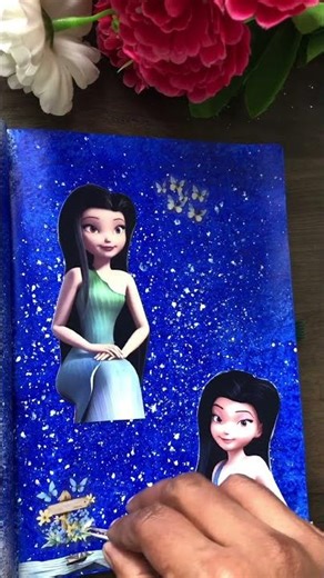 Tinkerbell series 2~silvermist inspired journal 💧💦#journalwithme #fyp #scrabooking #journaling #diy