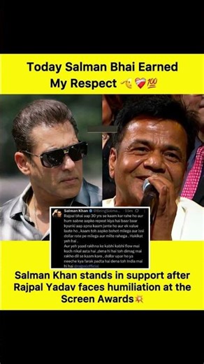 Raj pal Yadav ne kahan ham sab ke bhaiaan with golden heart Salman khan means real bhai