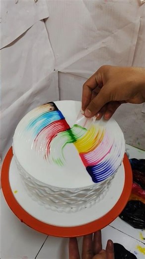 beautiful 😍 chocolate colour cake design multi #trending #youtubeshorts #ytshorts #viral #shorts