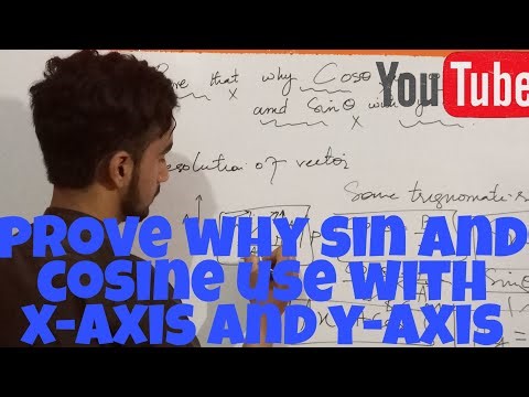 why cos use with x-axis,sin use with y-axis||EXPLAINED||biology and physics world
