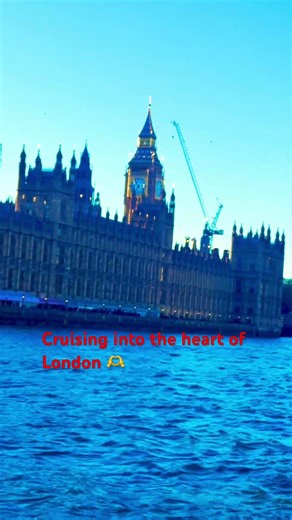 “Cruising Past Big Ben at Night 🚤🌆”#BigBen #LondonCruise #RiverThames #LondonViews
